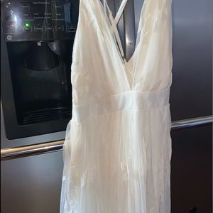 Butterfly white luxxel dress